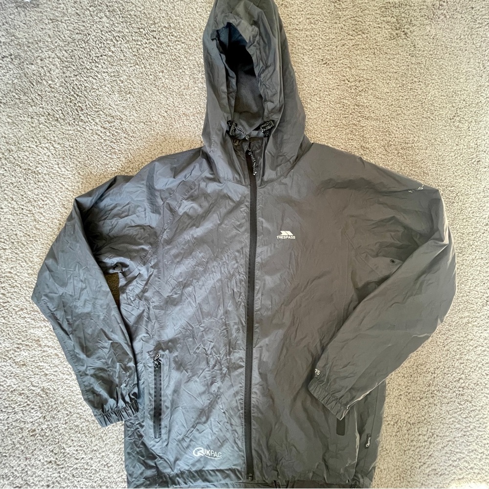Waterproof packable rain Jacket
